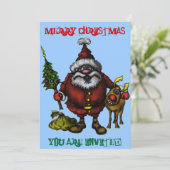 Weihnachtseinladung Einladung (Stehend Vorderseite)