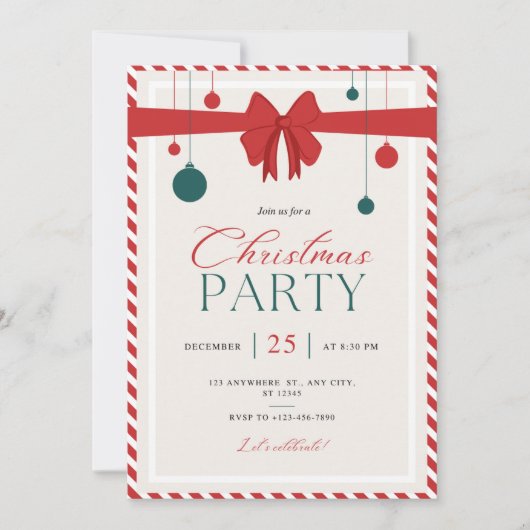 Weihnachtseinladung Einladung (Vorderseite)