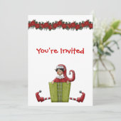 Weihnachtseinladung Einladung (Stehend Vorderseite)