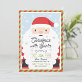 Weihnachtseinladung für Kinder Einladung (Stehend Vorderseite)