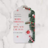 Weihnachtseinladung Geschenkanhänger (Rückseite)