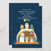 Weihnachtseinladung zur Krippe Einladung (Vorne/Hinten)