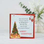 Weihnachtseinladungen Einladung (Stehend Vorderseite)