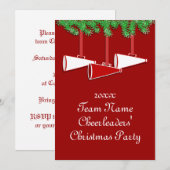 Weihnachtseinladungen für Cheerleadern Einladung (Vorne/Hinten)