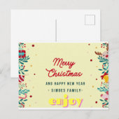 Weihnachtseinladungen kostenlos postkarte (Vorne/Hinten)