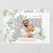 Weihnachtseinladungen Save the Date Dankeskarte (Vorne/Hinten)