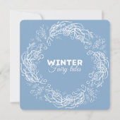 Weihnachtseinladungen. Wintermärchen. Einladung (Vorderseite)