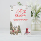 Weihnachtseinladungskarten (Stehend Vorderseite)