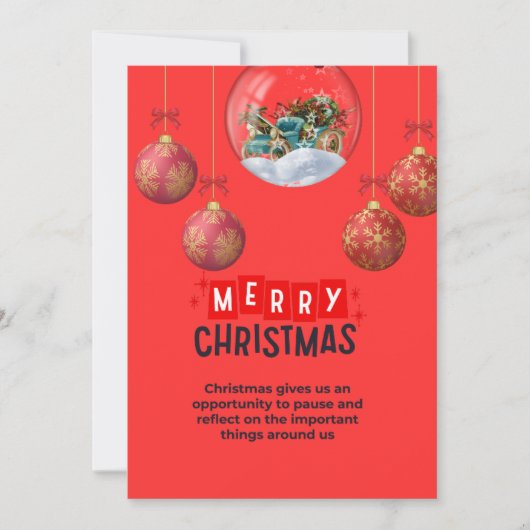 Weihnachtseinladungskarten Einladung (Vorderseite)