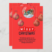 Weihnachtseinladungskarten Einladung (Vorne/Hinten)