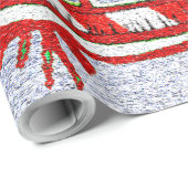 Weihnachtseis-Skate - Geschenkpapier (Rolleneckpunkt)