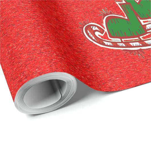 Weihnachtseis-Skate - Geschenkpapier (Rolleneckpunkt)