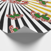 Weihnachtseis-Skate - Geschenkpapier (Ecke)