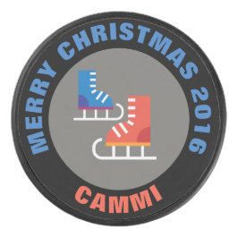 Weihnachtseis-Skate Hockey Puck