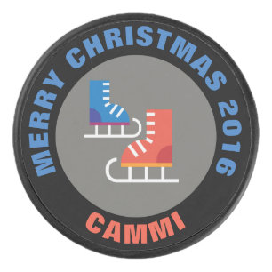 Weihnachtseis-Skate Hockey Puck