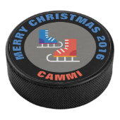 Weihnachtseis-Skate Hockey Puck (3/4)