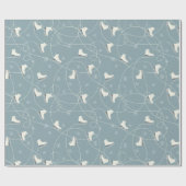 Weihnachtseis-Skate-Muster - Weihnachtsgeschenke Geschenkpapier (Flach)