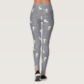 Weihnachtseis-Skate-Muster - Weihnachtsgeschenke Leggings (Rückseite)