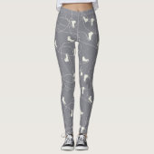 Weihnachtseis-Skate-Muster - Weihnachtsgeschenke Leggings (Vorderseite)
