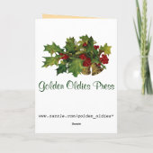 Weihnachtseis-Skaten-Card Feiertagskarte (Rückseite)