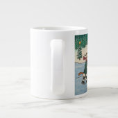 Weihnachtseis-Skaten Jumbo-Tasse (Rückseite)