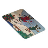 Weihnachtseis-Skaten Magnet (Rechte Seite)