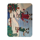 Weihnachtseis-Skaten Magnet (Vertikal)