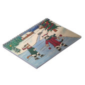 Weihnachtseis-Skaten Notizblock (Linke Seite)