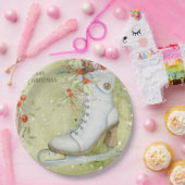 Weihnachtseis-Skaten Pappteller (Party)