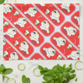 WeihnachtsEisbär Handtuch (Gefaltet)