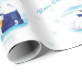 WeihnachtsEisbär-Packpapier Geschenkpapier (Rolleneckpunkt)