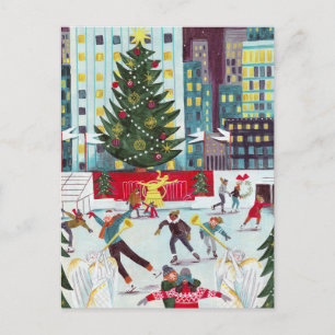 Weihnachtseisfläche Rockefeller Center New York  H Feiertagspostkarte