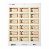 Weihnachtselch Adressaufkleber (Vorne)