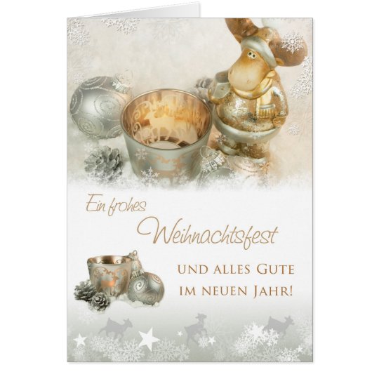 Weihnachtselch Karte