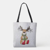 Weihnachtselch Tasche (Rückseite)