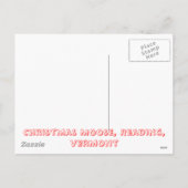 WEIHNACHTSelche Feiertagspostkarte (Rückseite)