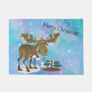Weihnachtselche ~ fußmatte