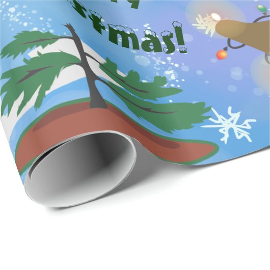 Weihnachtselche Geschenkpapier (Rolleneckpunkt)