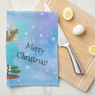 Weihnachtselche Handtuch