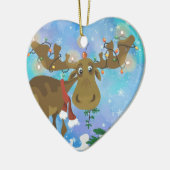 Weihnachtselchverzierung Keramik Ornament (Links)