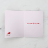 Weihnachtselefant-Baby-Weihnachtskarte Feiertagskarte (Innenseite)