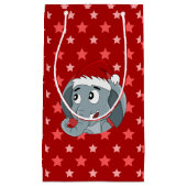 Weihnachtselefant-Cartoon Kleine Geschenktüte (Vorderseite)