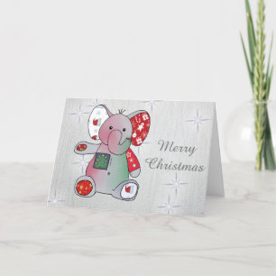 Weihnachtselefant Feiertagskarte