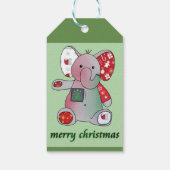 Weihnachtselefant Geschenkanhänger (Rückseite)
