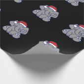 Weihnachtselefant Geschenkpapier (Ecke)