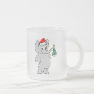 Weihnachtselefant Mattglastasse