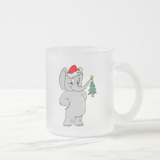 Weihnachtselefant Mattglastasse (Rechts)