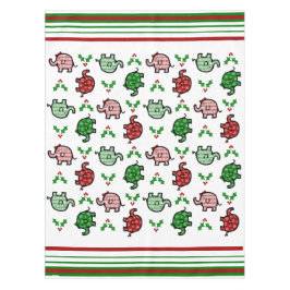 Weihnachtselefant-Muster-Tischdecke Tischdecke