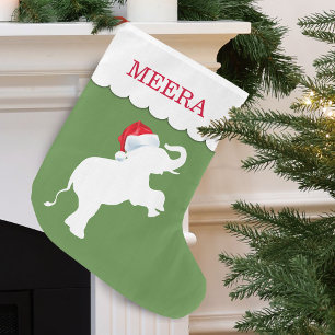 Weihnachtselefant Personalisiert Großer Weihnachtsstrumpf