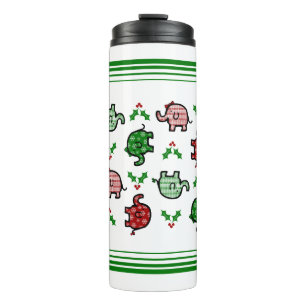 Weihnachtselefant Tumbler Thermosbecher